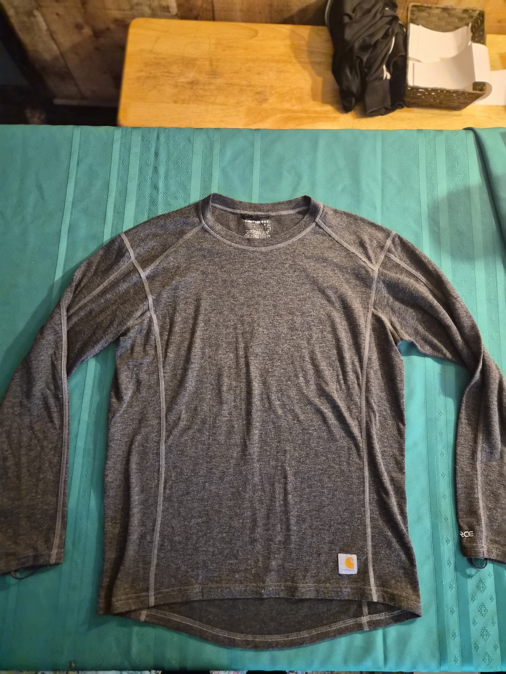Carhartt Long Sleeve Heather Dark Gray Performance Tee